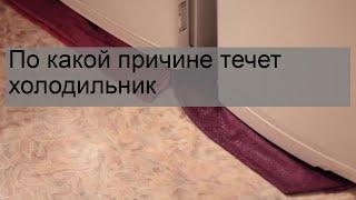 По какой причине течет холодильник