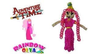 БУБЛЬГУМ - Время приключений из резинок на рогатке | Princess bubblegum Adventure time rainbow loom