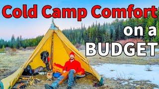 Budget HOT TENT for WINTER CAMPING | 3F UL Tribe Stove &Tent