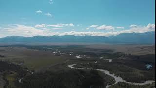 Aerial video of the Kurai steppe