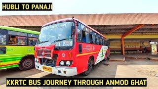 HUBLI TO PANAJI BY KKRTC BUS JOURNEY THROUGH ANMOD GHAT