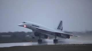 Fantastic Takeoff of Air France Concorde with Stunning Reheats / Afterburners
