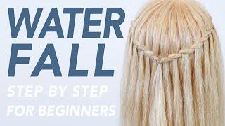 How To Twisted Waterfall Braid Step By Step For Beginners, Easy & Simple Half Up Half Down Hairstyle