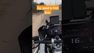 BMW 1250 gs Top speed in First Gear #automobile #adventuremotorcycle #bmwgs1250