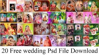 20 Free  Wedding Album Design PSD Templates for Download  New PSD file #freepsd #weddingpsd