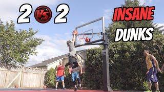 ULTIMATE 2v2!! CRAZY ANKLE BREAKERS & DUNKS!! FUNG BROS & HYPETALK!