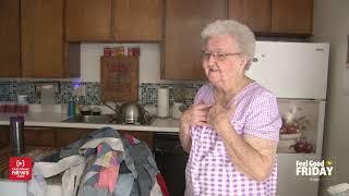 A touching surprise for 86-year-old woman who's given away 8,000 homemade teddy bears & 400 quilts