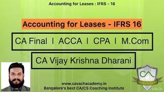 Accounting for Leases | IFRS - 16
