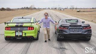 Can the Corvette C8 Beat My Shelby GT500 in a Drag Race?