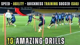 Speed - Agility - Quickness Training Soccer (SAQ) / 10 Amazing Drills