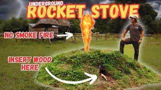 Secret Stealth Fire Pit - Rocket Stove - Smokeless and Undetectable Wilderness Survival Cooking