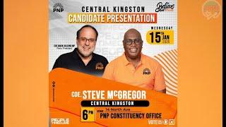 PNP STEVE MCGREGOR CANDIDATE PRESENTATION CENTRAL KINGSTON