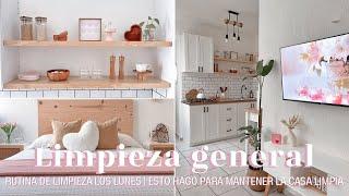  RUTINA DE LIMPIEZA GENERAL | ASÍ MANTENGO LA CASA LIMPIA TODA LA SEMANA 🫧 | CASA INFONAVIT 