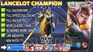 Script Skin Lancelot Bren Esports - Champion No Password | Full Effect Voice | Patch Terbaru