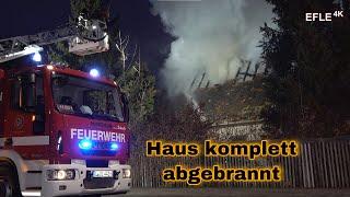 Dachstuhlbrand zerstört komplettes Haus in Markkleeberg-West [25.01.2022]