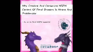 "Why Creating And Consuming NSFW Content Of Feral Dragons Is Wrong And Problematic" 