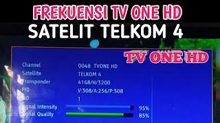 Frekuensi tv one hd Telkom 4 terbaru 2024 | transponder tv one hd Telkom 4 terbaru 2024