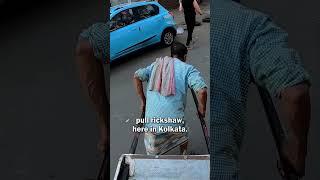 Traditional Pull Rickshaw in Kolkata, India 