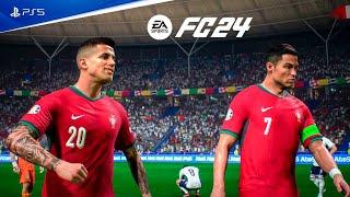 FC 24 Португалия vs Англия Евро 2024 - Финал [PS5 Slim] полный Матча