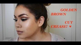 SHIMMERY GOLDEN BROWN CUT CREASE Xx ASHLEY DOMINGUEZ