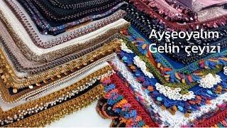 19 YAZMALIK GELİN ÇEYİZİ BONCUKLU PULLU MOTİFLi TREND TIĞ OYALARI (@ayseoyalim )11. toplu sipariş