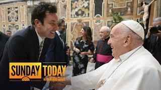 Jimmy Fallon, Chris Rock, meet Pope Francis with other comedians