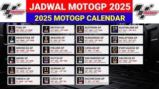 Jadwal MotoGP 2025 ¬ Indonesia Kebagian Grand Prix Seri 18 ¬ 2025 Calendar MotoGP