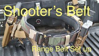 Range Belt - Pistol Shooting Belt Set Up for Tactical Shooting