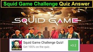 Squid Game Challenge Quiz Answers | squid game challenge quiz | Quizdiva