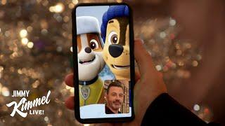 Jimmy Kimmel Gets a Holiday PupTalk - Sponsored by Paw Patrol