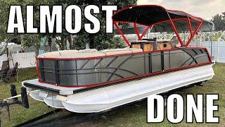 My Pontoon Boat I Built From the GROUND UP is Almost Finished! - Episode 8