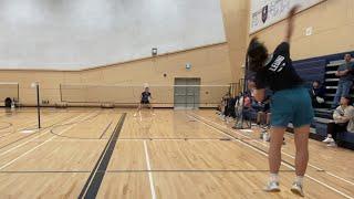 Abbie Leung v Jenny Xu-Women's Open Singles Final--2024 White Rock Badminton Tournament