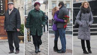 People Watching in Lviv, Ukraine 