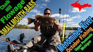 Kayak fishing for Smallmouth Bass on the Menominee River with the Native Slayer Max 12.5