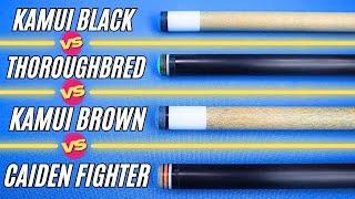 Kamui Black Vs Thoroughbred Vs Kamui Brown Vs Caiden Fighter Tip Comparison Review