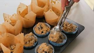 Healthy & Delicious Whole Wheat Blueberry Muffins | Easy Recipe!