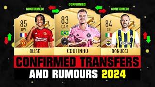 FIFA 24 | NEW CONFIRMED TRANSFERS & RUMOURS!  ft. Coutinho, Olise, Bonucci... etc