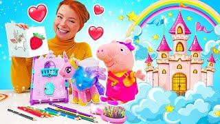 Spielzeug Video für Kinder mit Irene und Peppa Wutz | Plüpa Plüsch Paradies. Die Zauberstifte.