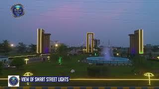 View of Smart Street Lights installed At luxurious Royal Orchard Sahiwal