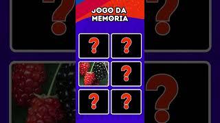 QUIZ JOGO DA MEMÓRIA | teste sua memória Versão Frutas #quiz #enquete