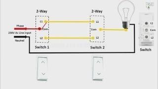 2 Way Light Switch diagram in engilsh | 2 Way Light Switch Wiring in engilsh | Earth Bondhon