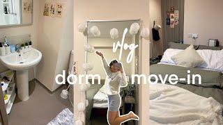 newcastle uni move-in vlog : park view student village, dorm tour, ikea, freshers, room makeover