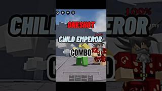 OP ONESHOT EMPEROR COMBO! #thestongestbattlegrounds #gaming #roblox #trending #dive