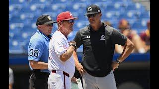 Arkansas baseball coach Dave Van Horn and players Peyton Stovall and Christian Foutch recap 6-5 loss