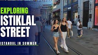 exploring Istanbul's Istiklal street in summer,June,2024