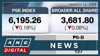 PSEi closes lower at 6,195 | ANC