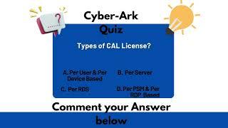 CyberArk Quiz Part - 52 - CyberArk Interview & Questions | SecApps Learning