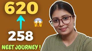 258 to 620 marks|'FAILURE' to 'SUCCESS' Story| 3drops for NEET| for NEET Aspirants| #neet