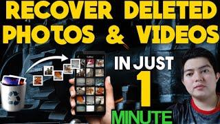 PAANO MAG RECOVER NG DELETED PHOTOS & VIDEOS SA CELLPHONE IN JUST 1 MINUTE ! 100% LEGIT TO !