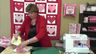 Quilting Valentine's Hearts Using Charm Packs